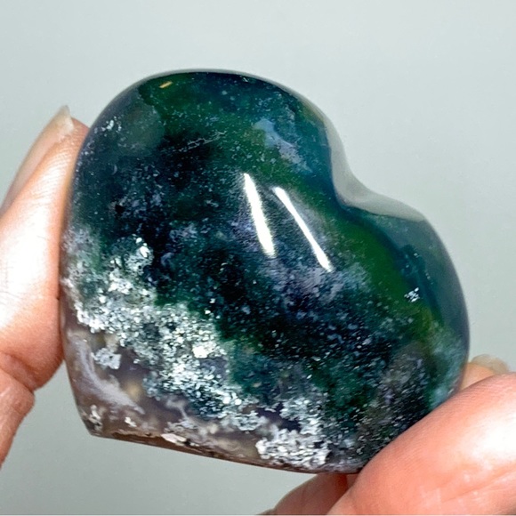 Genuine 451.00 Cts Tree Agate Healing Heart - Picture 8 of 17